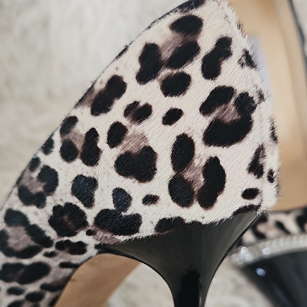 Jimmy Choo Leopard and Black Heels - Picture 8 of 14